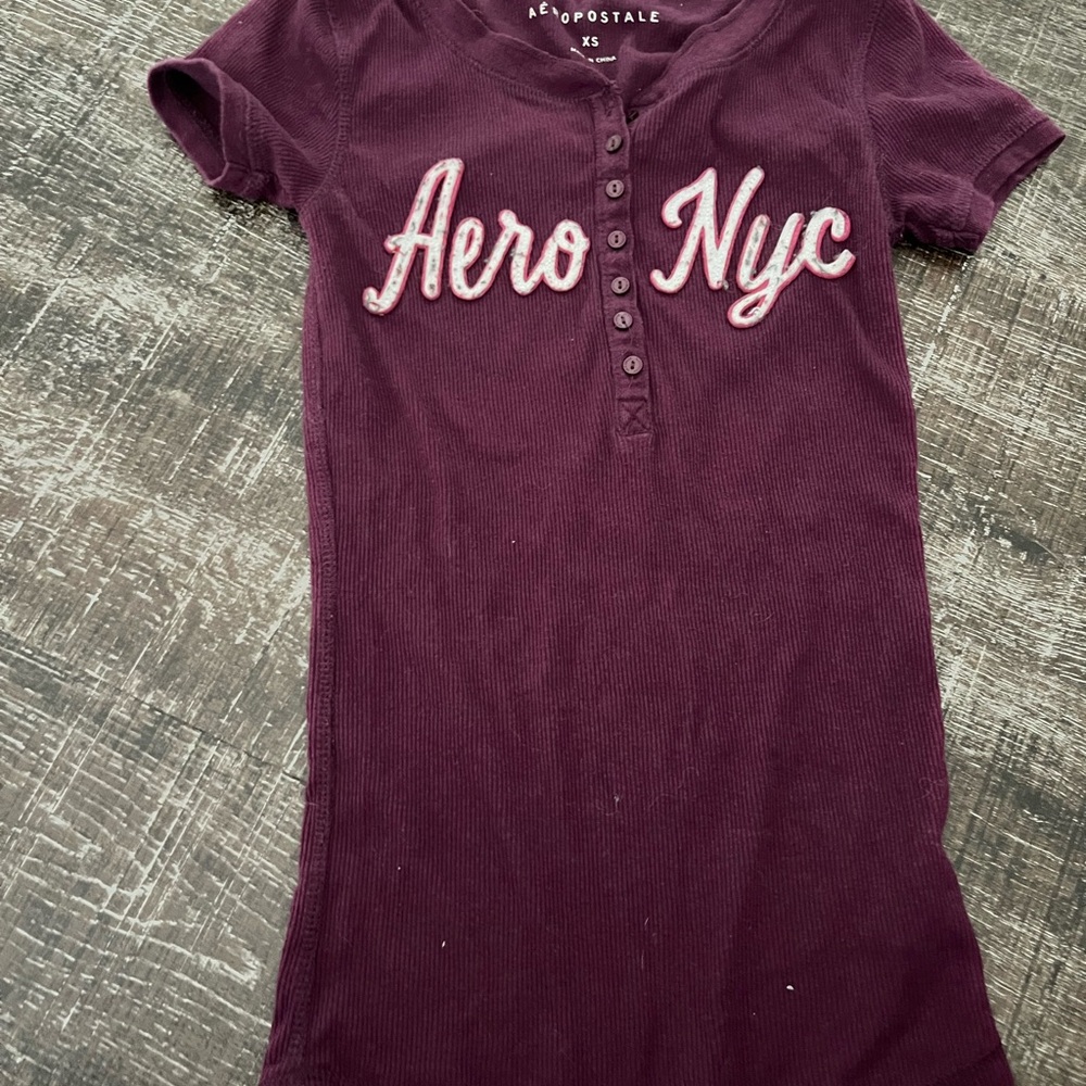 Aeropostale Red Short Sleeve Tee